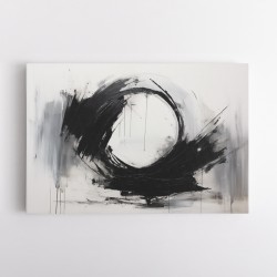 Black Circle 19 Abstract Wall Art