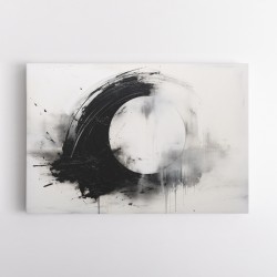 Black Circle 20 Abstract Wall Art