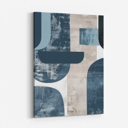 Minimalist Boho Shapes Dusty Blue 1