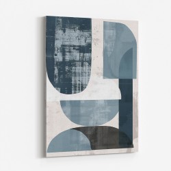 Minimalist Boho Shapes Dusty Blue 2