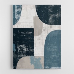 Minimalist Boho Shapes Dusty Blue 4