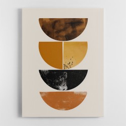 Minimalist Boho Shapes Rusty Gold 1