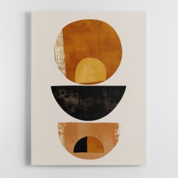 Minimalist Boho Shapes Rusty Gold 2