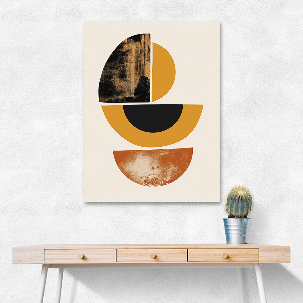 Minimalist Boho Shapes Rusty Gold 3 Minimalist Boho Shapes Rusty Gold 3