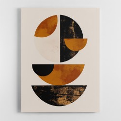 Minimalist Boho Shapes Rusty Gold 4