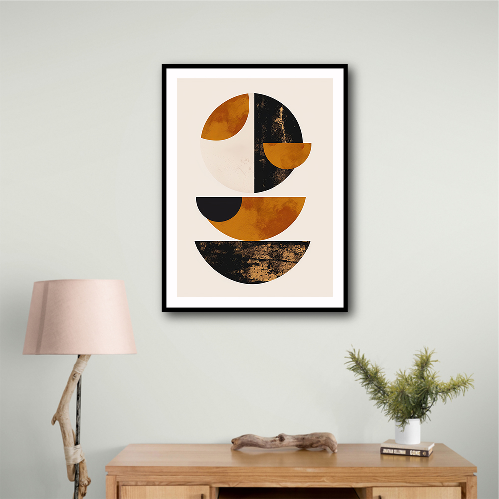 Minimalist Boho Shapes Rusty Gold 4 Minimalist Boho Shapes Rusty Gold 4