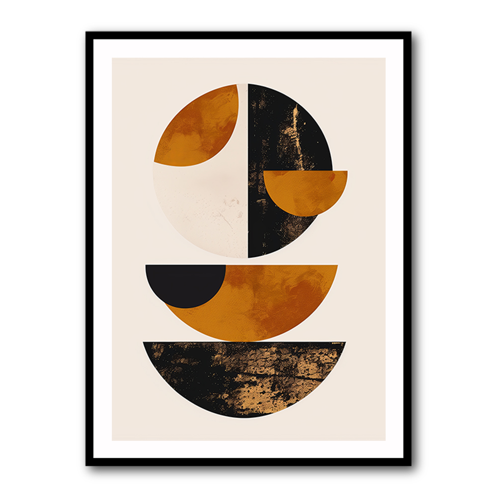 Minimalist Boho Shapes Rusty Gold 4 Minimalist Boho Shapes Rusty Gold 4