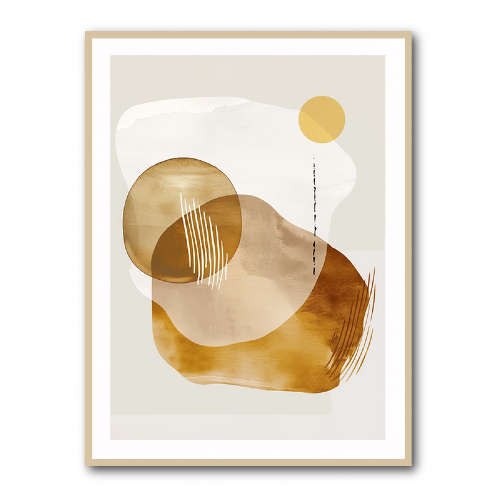 Minimalist Boho Shapes Rusty Gold 6 Minimalist Boho Shapes Rusty Gold 6