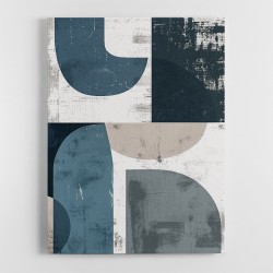 Minimalist Boho Shapes Dusty Blue 5