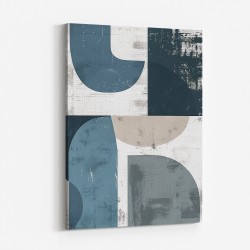 Minimalist Boho Shapes Dusty Blue 5