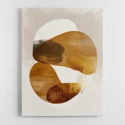 Minimalist Boho Shapes Rusty Gold 9