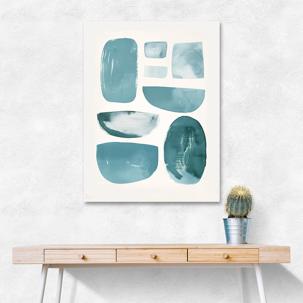 Minimalist Boho Shapes Tiffany Blue 3 Minimalist Boho Shapes Tiffany Blue 3