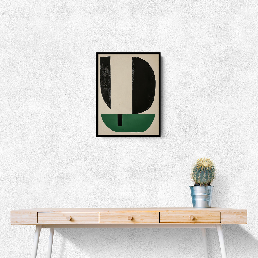 Minimalist Green Vintage Geometric Shapes 1 Minimalist Green Vintage Geometric Shapes 1