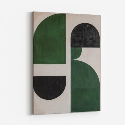 Minimalist Green Vintage Geometric Shapes 2