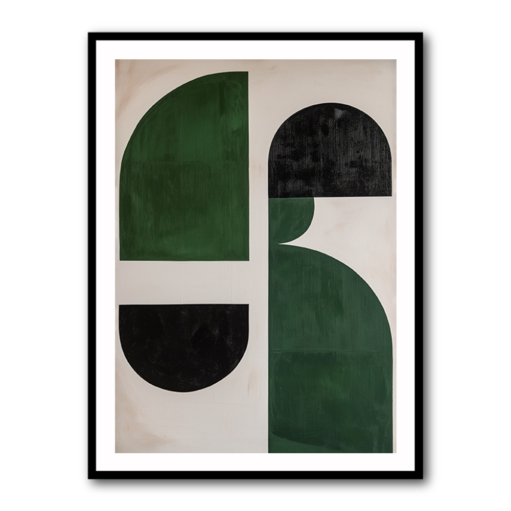 Minimalist Green Vintage Geometric Shapes 2 Minimalist Green Vintage Geometric Shapes 2