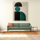 Minimalist Green Vintage Geometric Shapes 3 Minimalist Green Vintage Geometric Shapes 3