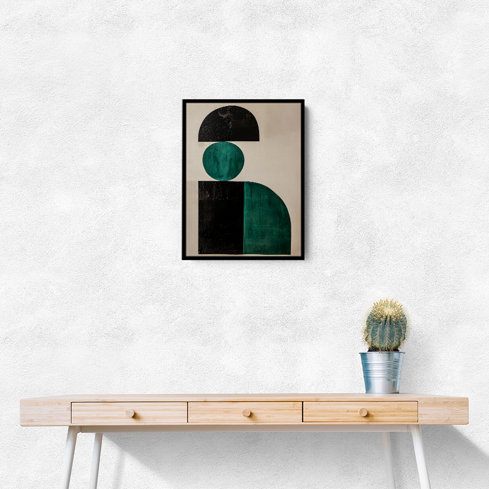 Minimalist Green Vintage Geometric Shapes 3 Minimalist Green Vintage Geometric Shapes 3