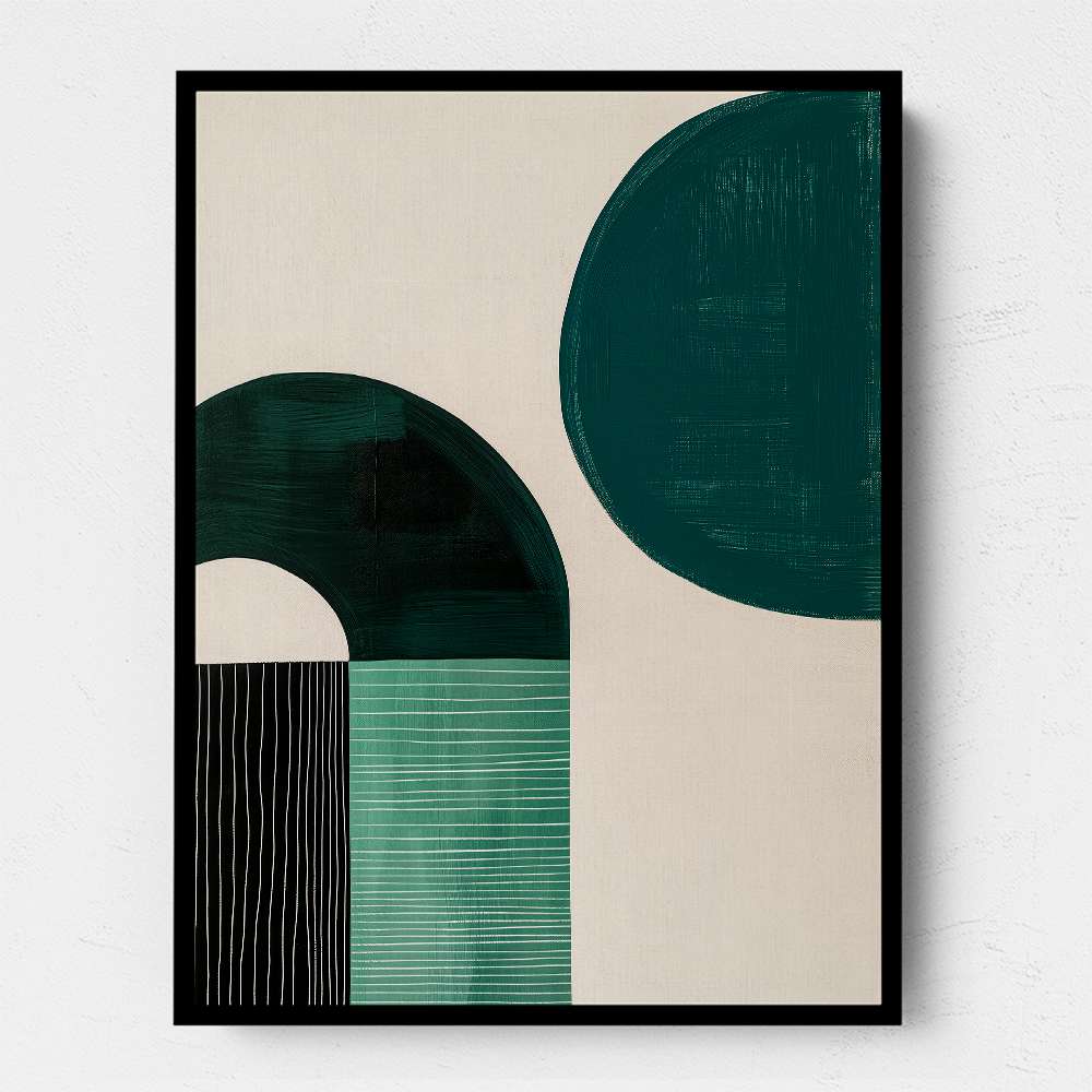 Midcentury Teal Geometric Shapes 10 Midcentury Teal Geometric Shapes 10