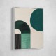 Midcentury Teal Geometric Shapes 10 Midcentury Teal Geometric Shapes 10