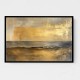 Choose Product Type:: Framed Canvas Seascape Gold Abstract 3 Wall Art