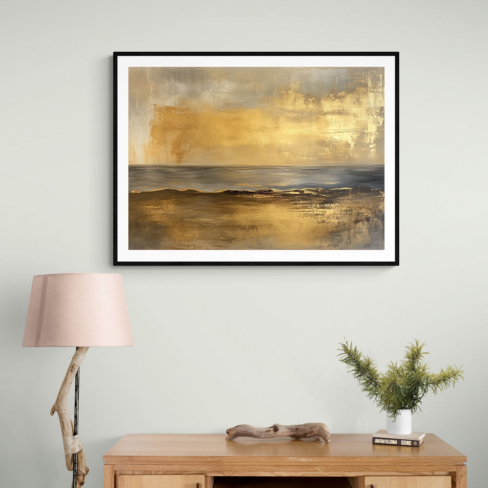 Seascape Gold Abstract 3 Wall Art Seascape Gold Abstract 3 Wall Art