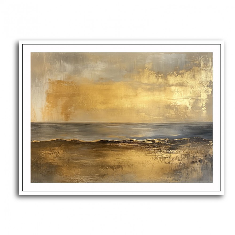 Seascape Gold Abstract 3 Wall Art Seascape Gold Abstract 3 Wall Art