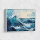Seascape Blue Waves Wall Art Seascape Blue Waves Wall Art