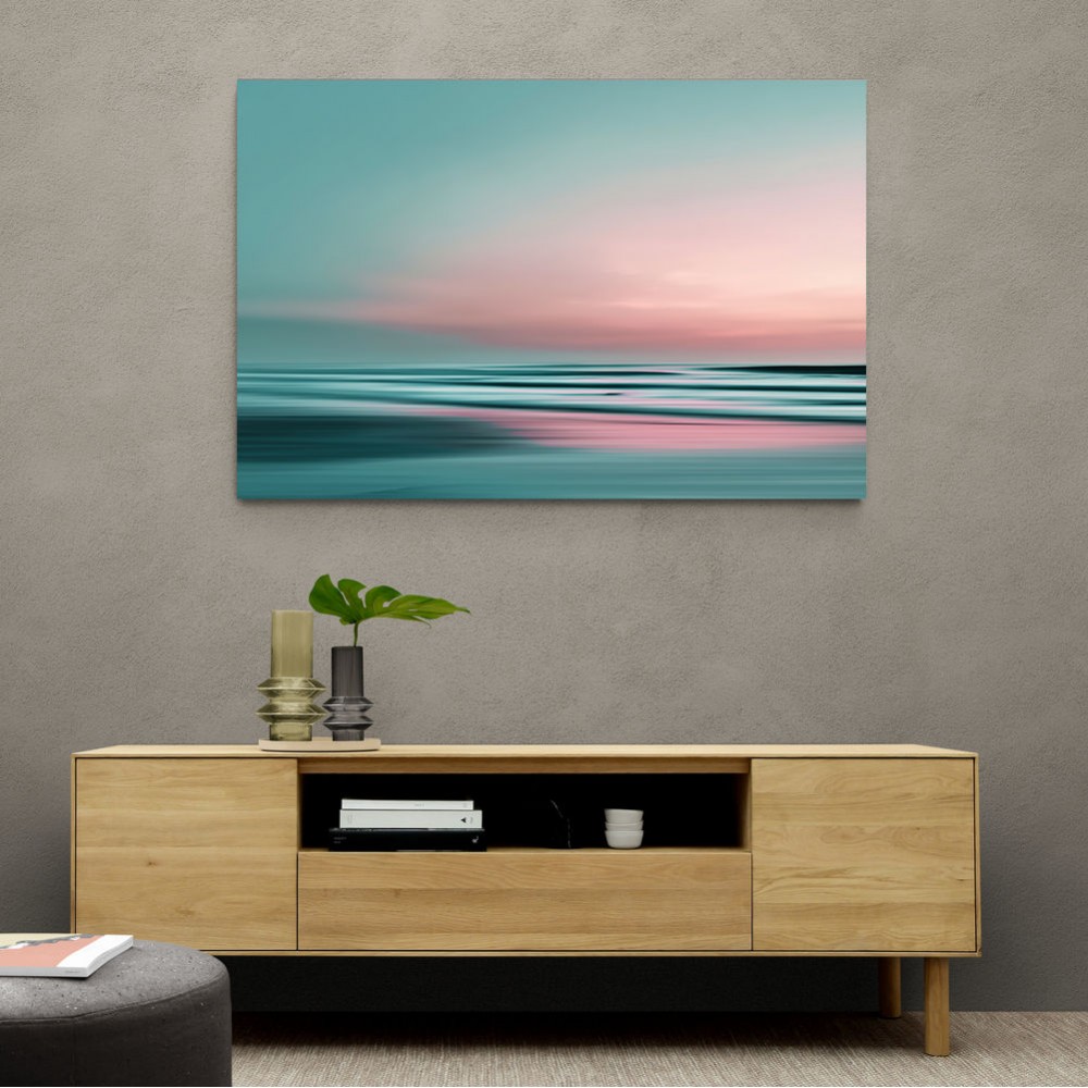 A calming serene seascape with soft pastel colors 1 A calming serene seascape with soft pastel colors 1