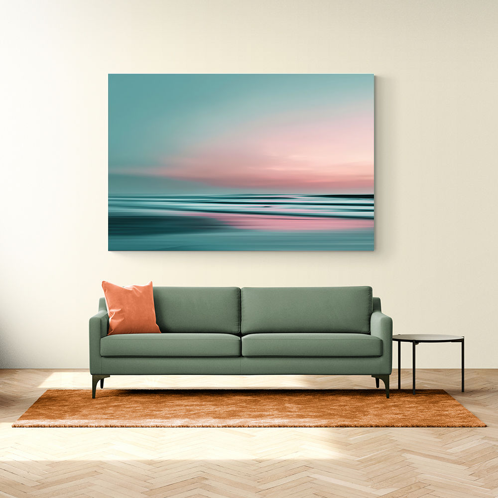 A calming serene seascape with soft pastel colors 1 A calming serene seascape with soft pastel colors 1