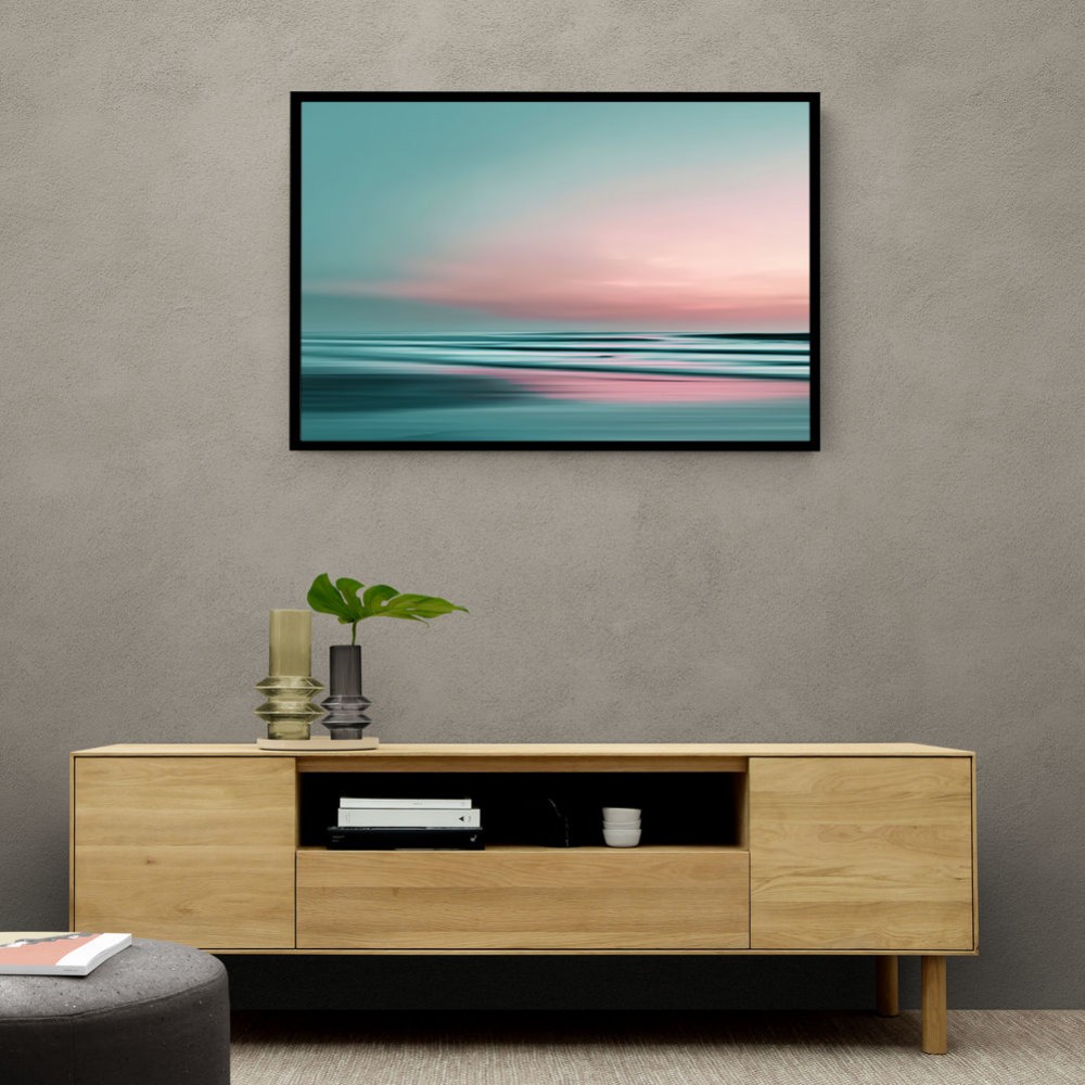 A calming serene seascape with soft pastel colors 1 A calming serene seascape with soft pastel colors 1
