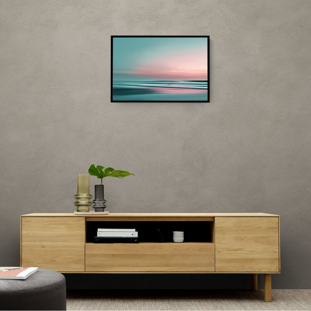 A calming serene seascape with soft pastel colors 1 A calming serene seascape with soft pastel colors 1