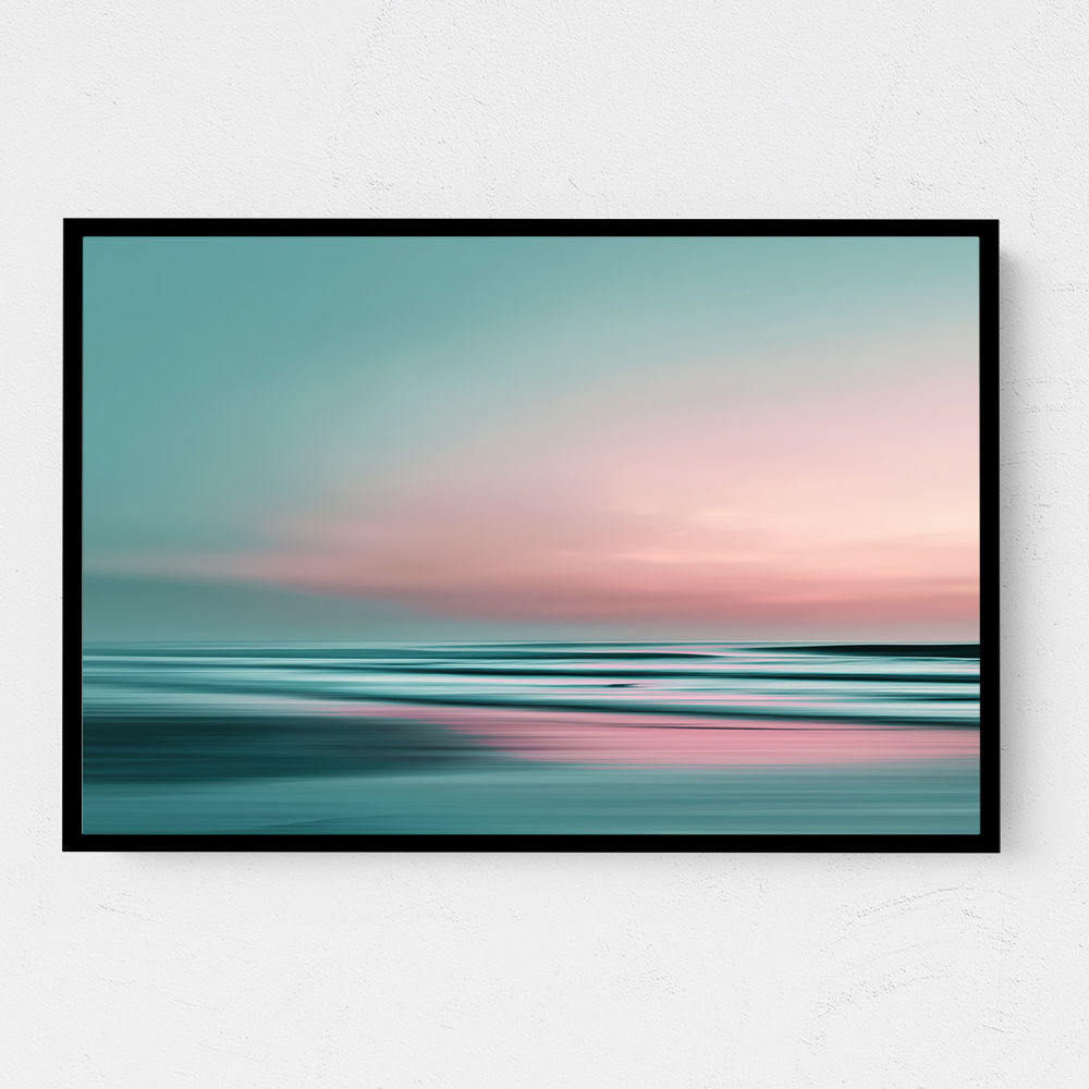 A calming serene seascape with soft pastel colors 1 A calming serene seascape with soft pastel colors 1