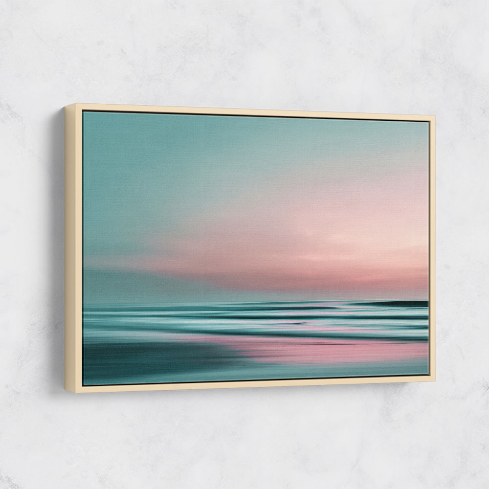 A calming serene seascape with soft pastel colors 1 A calming serene seascape with soft pastel colors 1