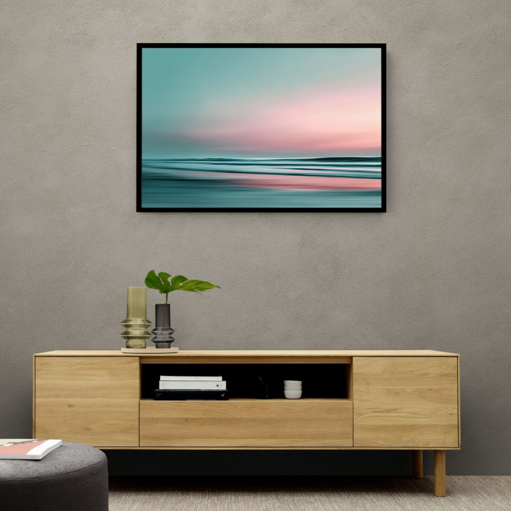 A calming serene seascape with soft pastel colors 2 A calming serene seascape with soft pastel colors 2