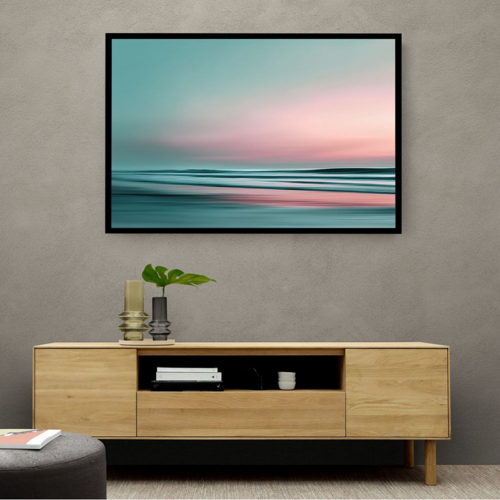 A calming serene seascape with soft pastel colors 2 A calming serene seascape with soft pastel colors 2