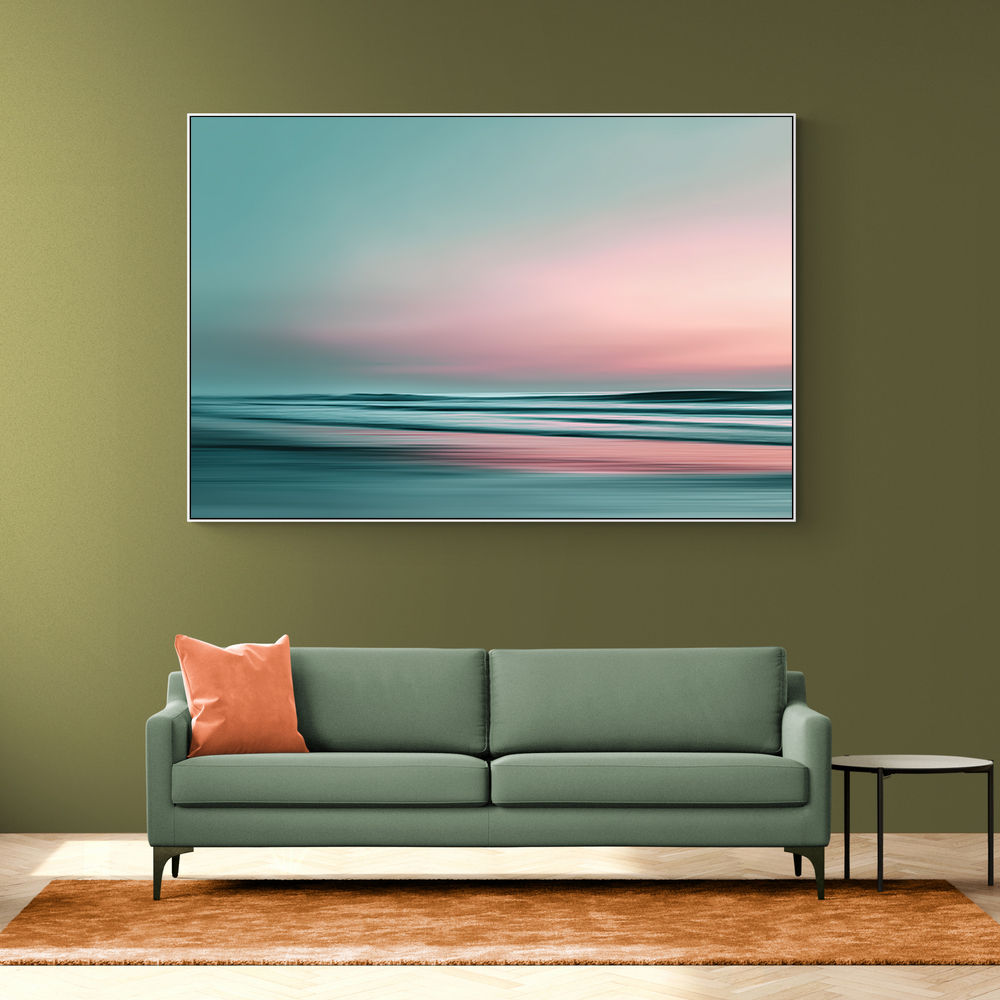 A calming serene seascape with soft pastel colors 2 A calming serene seascape with soft pastel colors 2