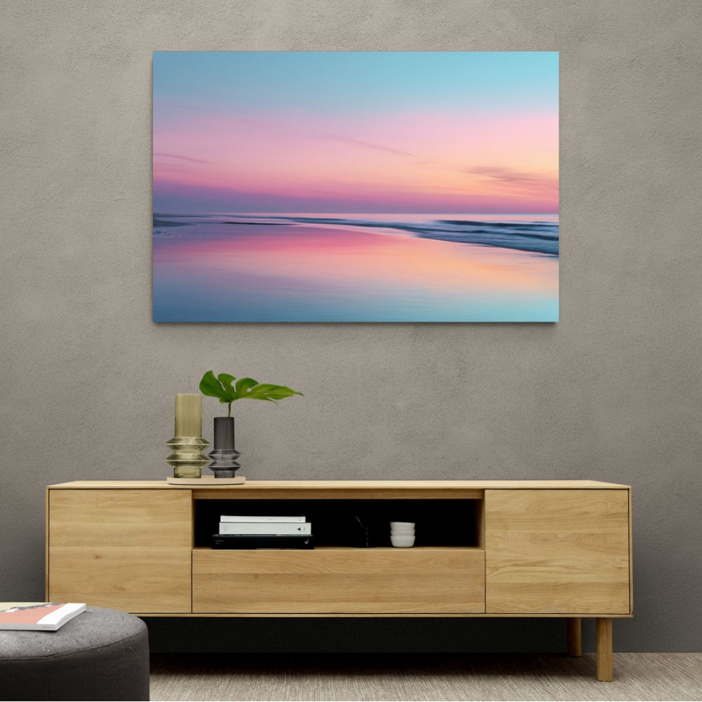 A calming serene seascape with soft pastel colors 3 A calming serene seascape with soft pastel colors 3
