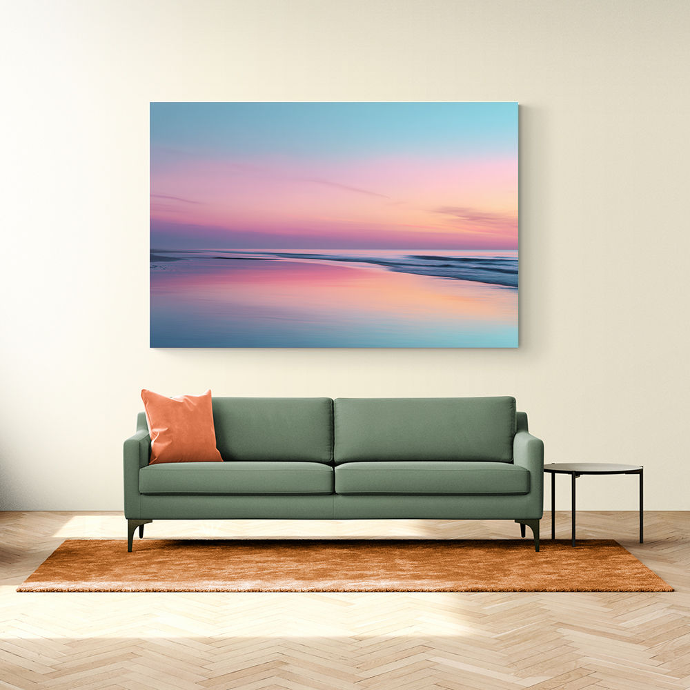 A calming serene seascape with soft pastel colors 3 A calming serene seascape with soft pastel colors 3