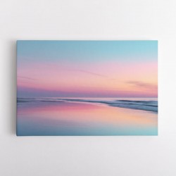 A calming serene seascape with soft pastel colors 3