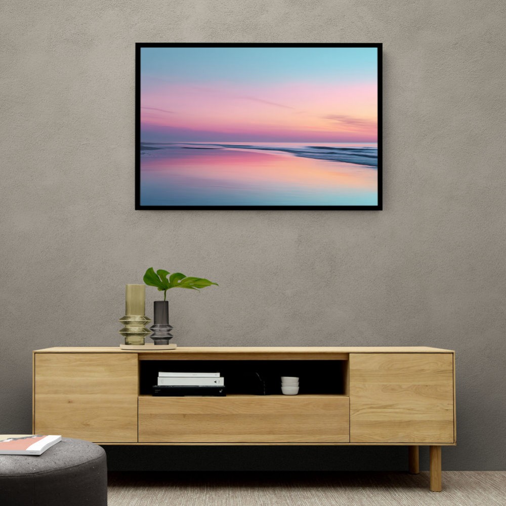 A calming serene seascape with soft pastel colors 3 A calming serene seascape with soft pastel colors 3