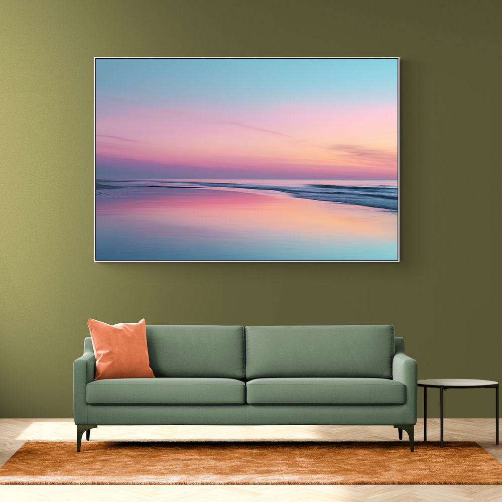 A calming serene seascape with soft pastel colors 3 A calming serene seascape with soft pastel colors 3