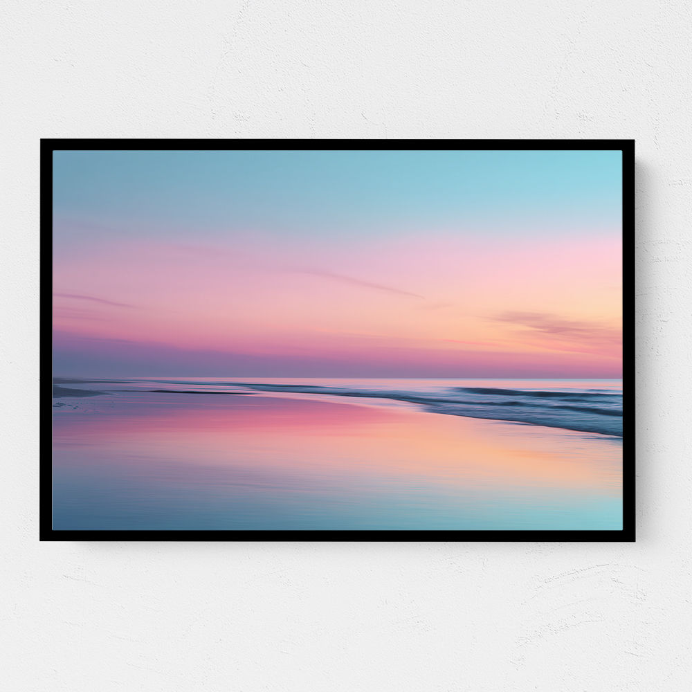 A calming serene seascape with soft pastel colors 3 A calming serene seascape with soft pastel colors 3