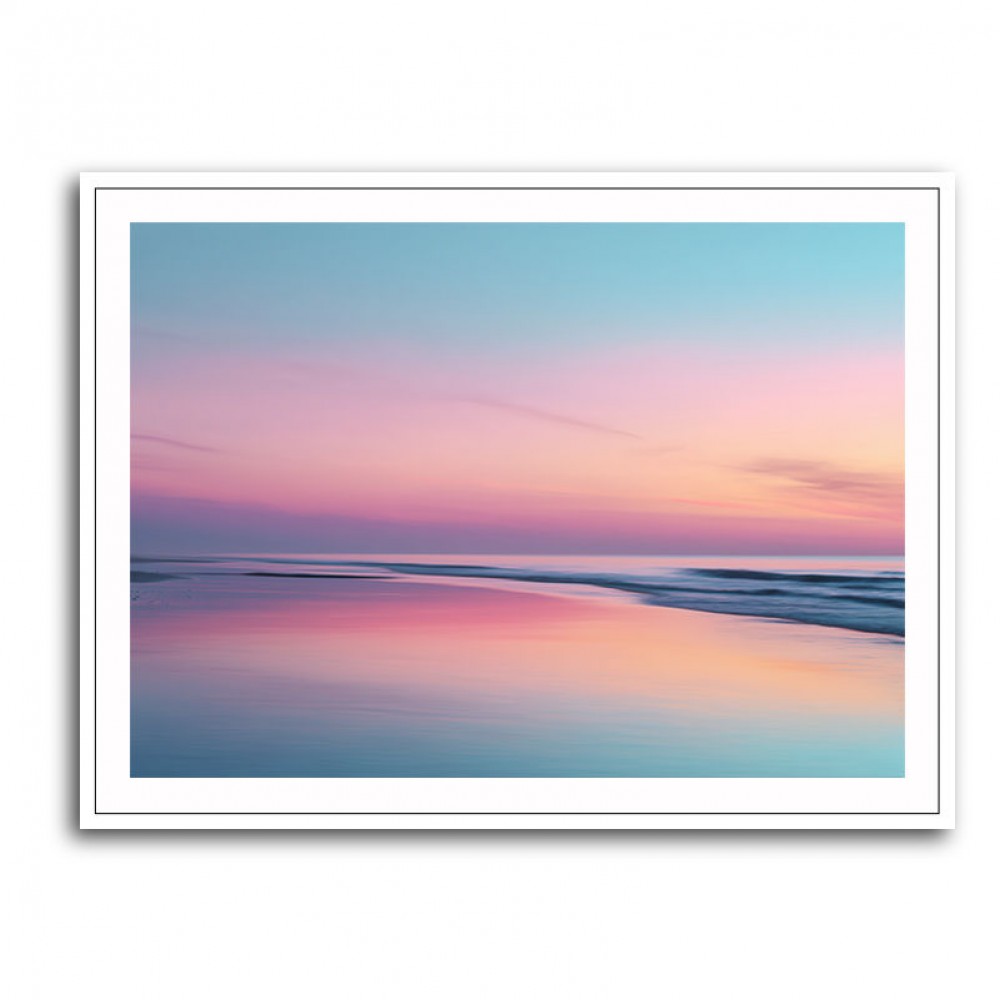 A calming serene seascape with soft pastel colors 3 A calming serene seascape with soft pastel colors 3