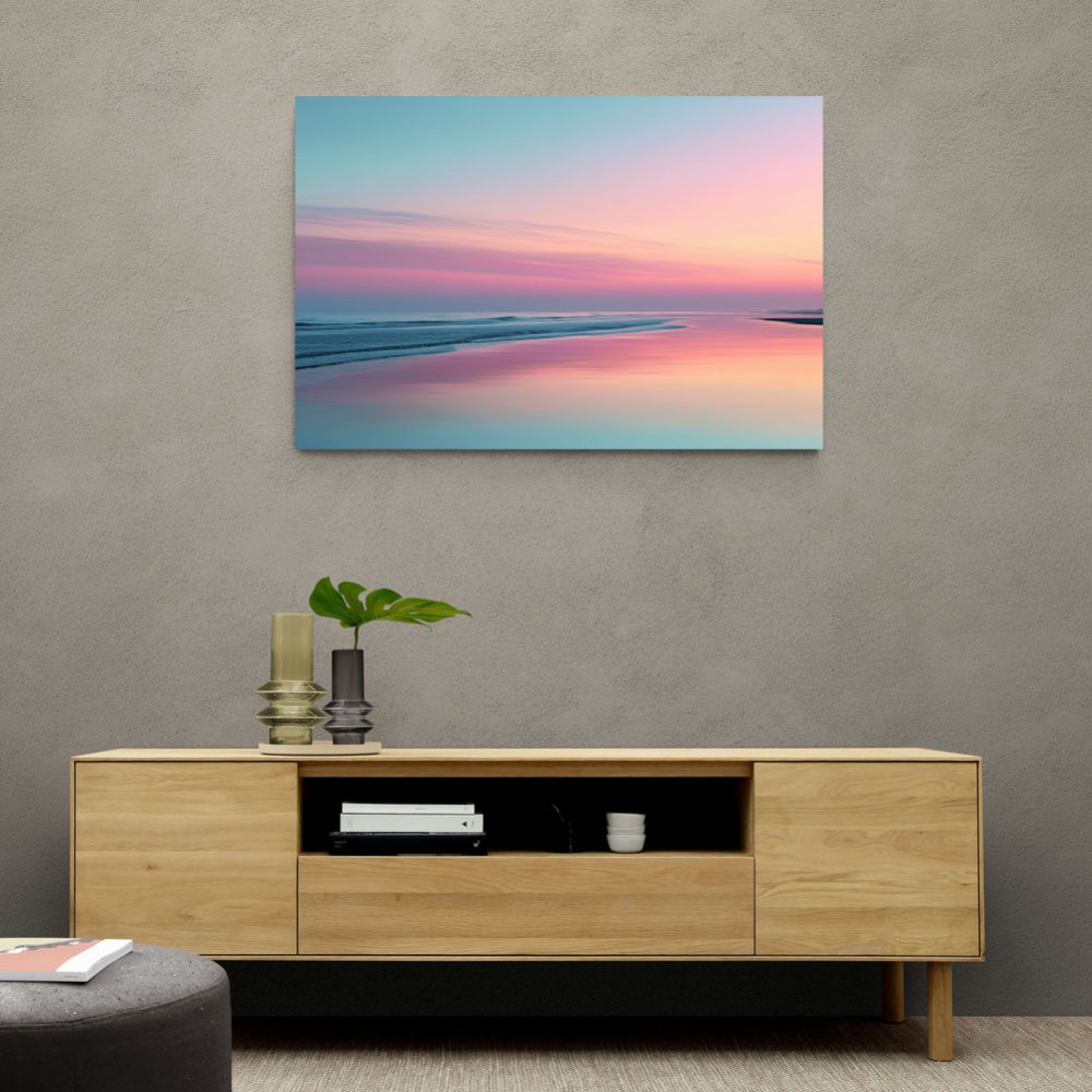 A calming serene seascape with soft pastel colors 4 A calming serene seascape with soft pastel colors 4