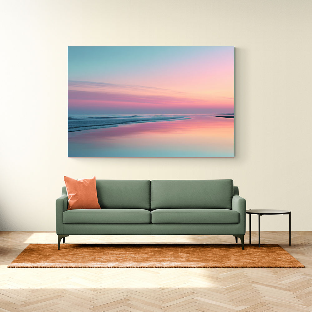 A calming serene seascape with soft pastel colors 4 A calming serene seascape with soft pastel colors 4