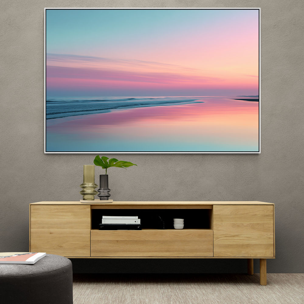 A calming serene seascape with soft pastel colors 4 A calming serene seascape with soft pastel colors 4
