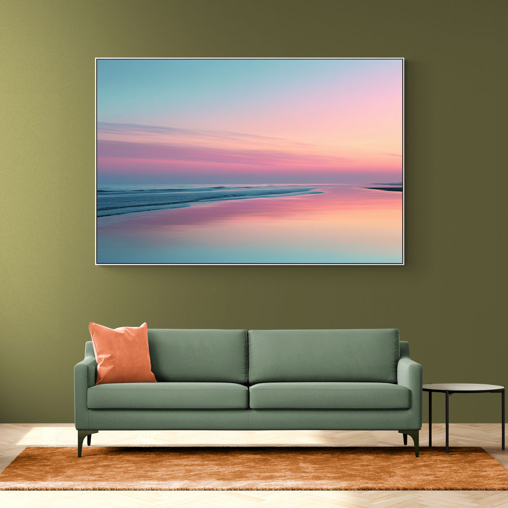 A calming serene seascape with soft pastel colors 4 A calming serene seascape with soft pastel colors 4