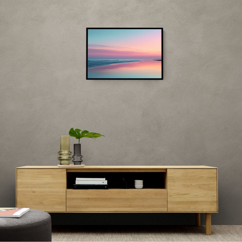 A calming serene seascape with soft pastel colors 4 A calming serene seascape with soft pastel colors 4