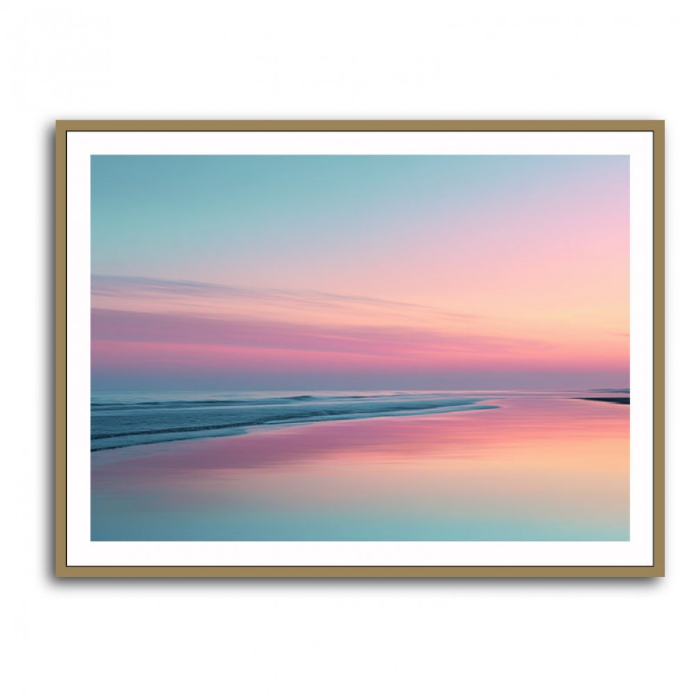A calming serene seascape with soft pastel colors 4 A calming serene seascape with soft pastel colors 4