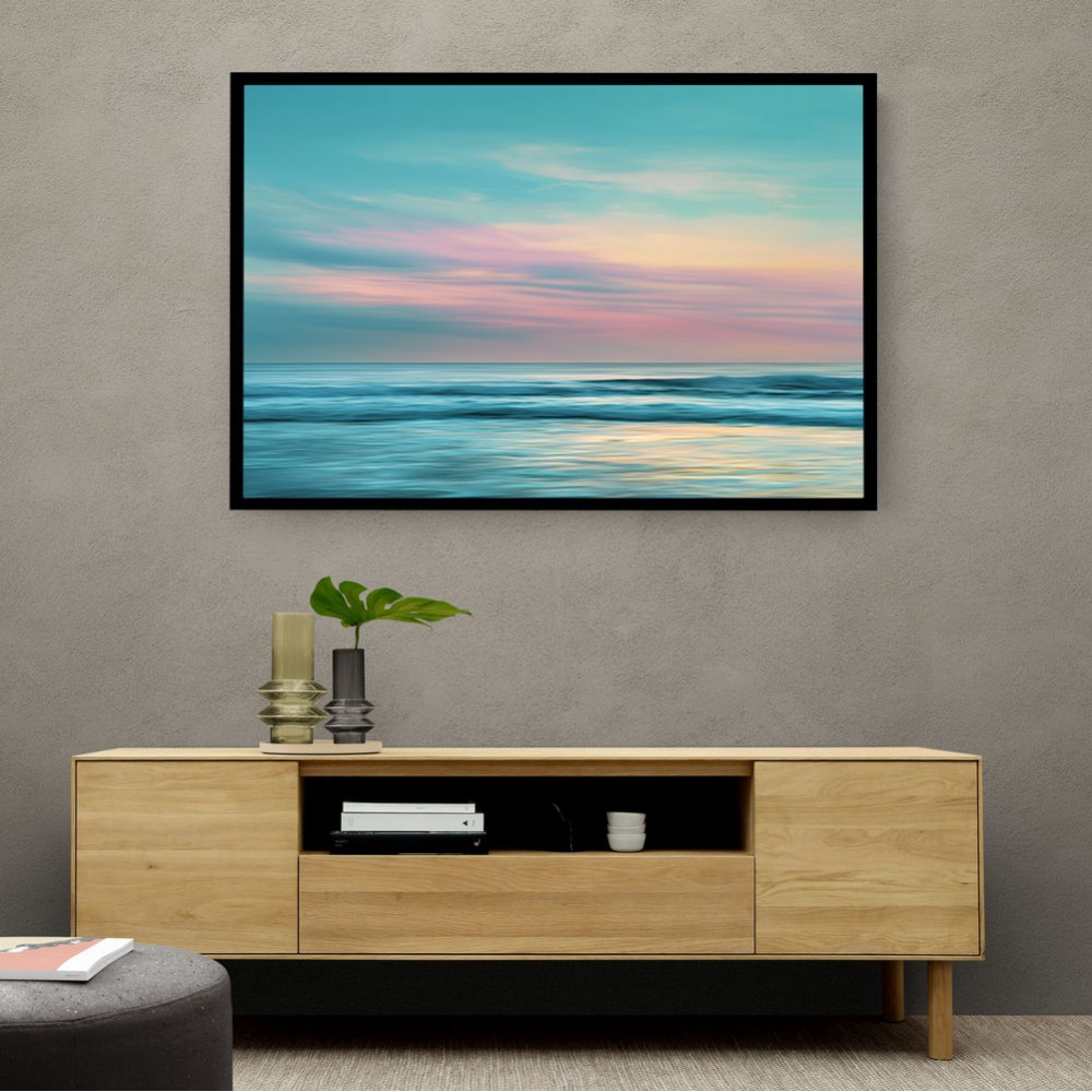 A calming serene seascape with soft pastel colors 5 A calming serene seascape with soft pastel colors 5